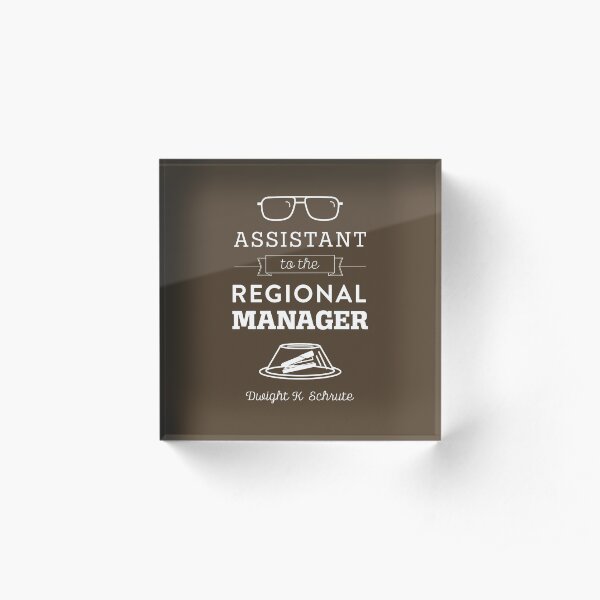 The Office Dunder Mifflin - Assistant to the Regional Manager Acrylic Block