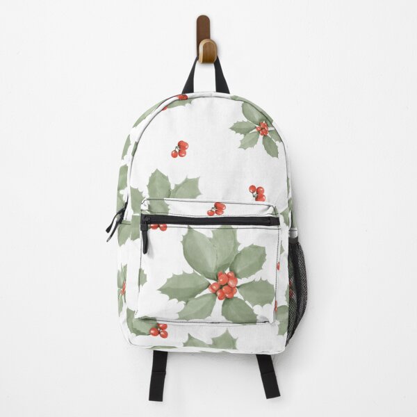 Item preview, Poinsettia flower and winter red berries -04.2022 designed and sold by designveralee.
