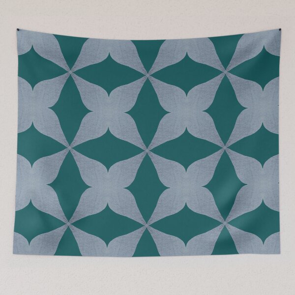 Item preview, Teal Retro Geometric designed and sold by Jane Izzy Designs.
