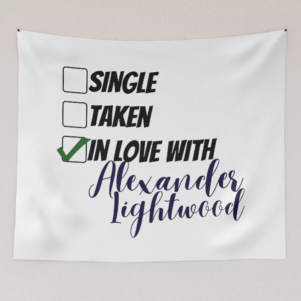 Item preview, Single, taken, in love with Alexander Lightwood designed and sold by BeCreativeArts.