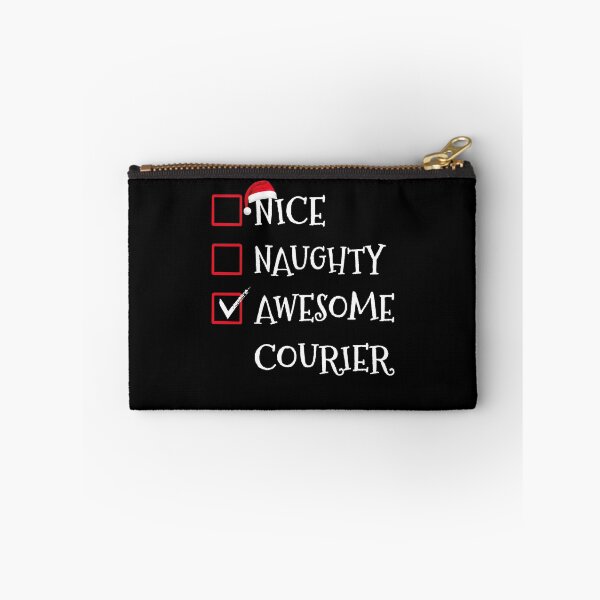 Item preview, Nice Naughty Awesome Courier Funny Santa Claus Christmas List designed and sold by Elia-Art.