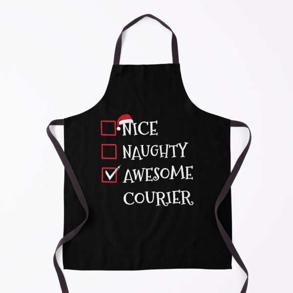Item preview, Nice Naughty Awesome Courier Funny Santa Claus Christmas List designed and sold by Elia-Art.