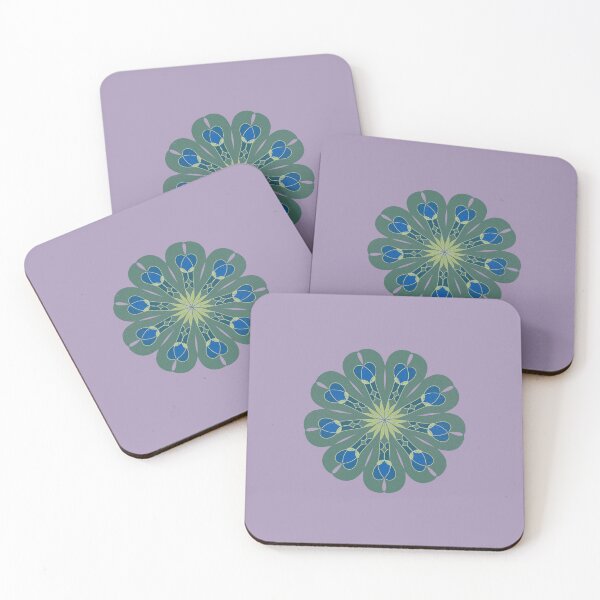 Artikelvorschau, Pfauenrosette auf Grauviolett entworfen und verkauft von Latoblooms.
