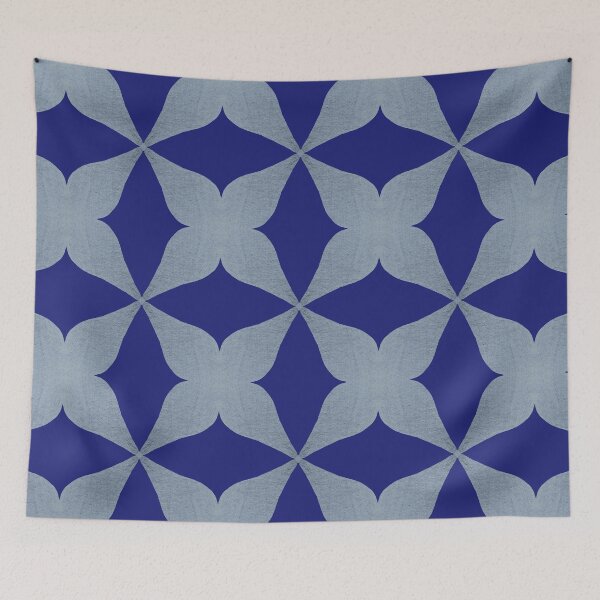 Item preview, Blue Retro Geometric designed and sold by Jane Izzy Designs.