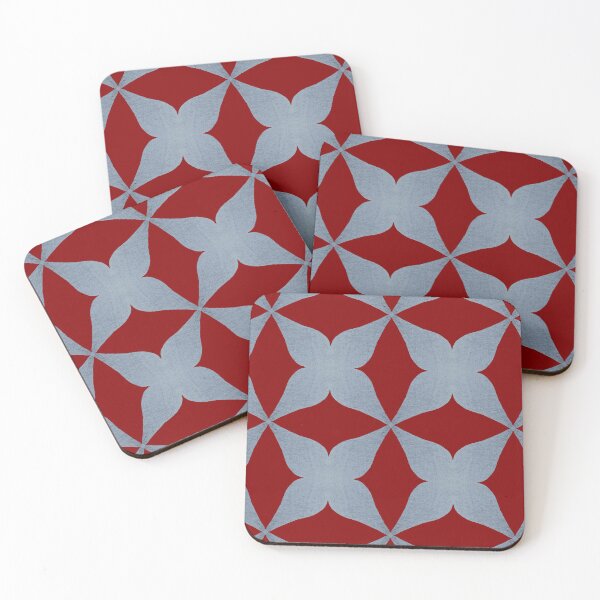 Item preview, Red Retro Geometric designed and sold by Jane Izzy Designs.
