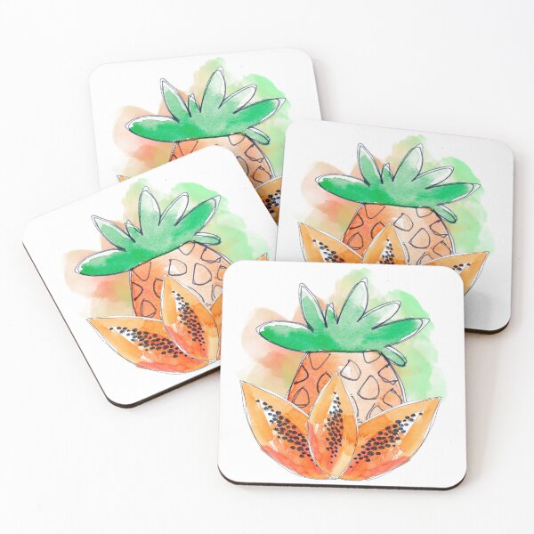 Item preview, Vegan Lotus, Pineapple and Papaya designed and sold by DzineVine.