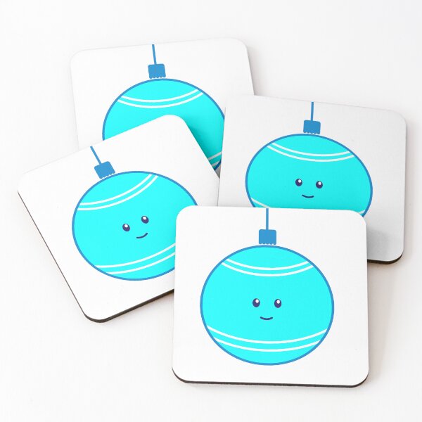 Item preview, Happy Christmas Ornament - Blue Bauble designed and sold by beanibooi.