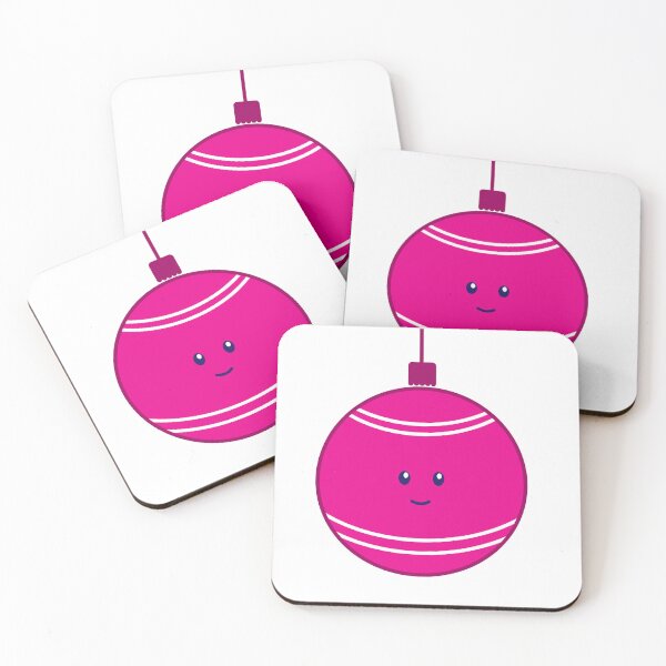 Item preview, Happy Christmas Ornament - Pink Bauble designed and sold by beanibooi.