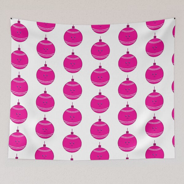 Item preview, Happy Christmas Ornament - Pink Bauble designed and sold by beanibooi.