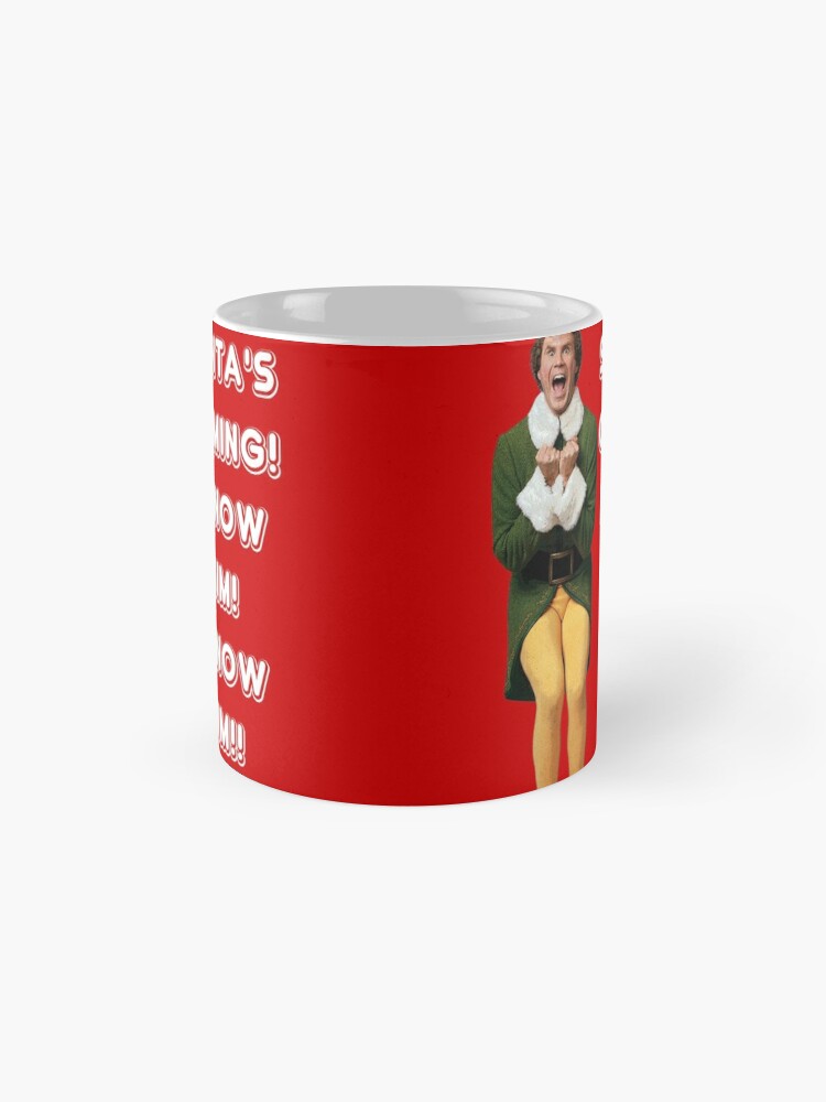 Buddy The Elf Mug Will Ferrell Christmas Green 15 Oz Ceramic