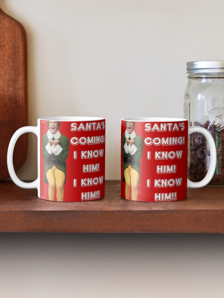 Buddy The Elf Mug Will Ferrell Christmas Green 15 Oz Ceramic