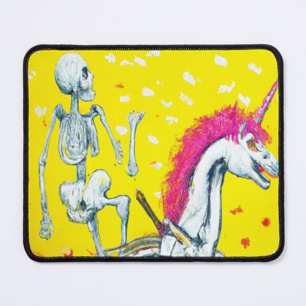 Item preview, Skeleton Riding Unicorn  designed and sold by URBANHEROMEN.