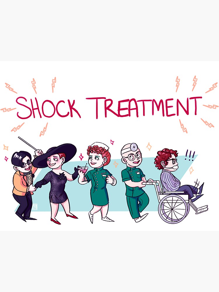 "Shock Treatment!" Sticker for Sale by singersalvagart Redbubble