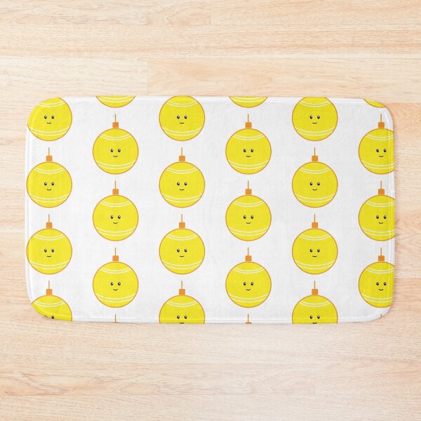 Item preview, Happy Christmas Ornament - Yellow Bauble designed and sold by beanibooi.