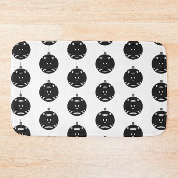 Item preview, Happy Christmas Ornament - Black Bauble designed and sold by beanibooi.