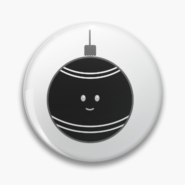 Item preview, Happy Christmas Ornament - Black Bauble designed and sold by beanibooi.