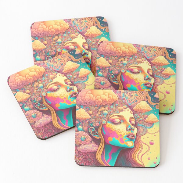 Artikelvorschau, Trippy psychedelische Tapisserie, Trippy bunte Illustration entworfen und verkauft von Akazox.