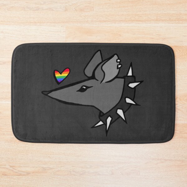 Item preview, LGBTQ+ Rainbow Flag Pride Rat and Heart designed and sold by Pride-Rat.