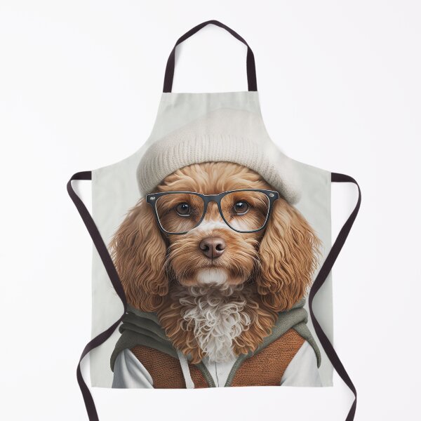 Item preview, Milo - Hipster Cavapoo Dog designed and sold by zoomzoomies.