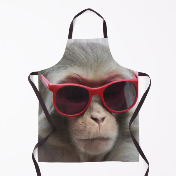 Item preview, Monkey wearing red glasses designed and sold by DeversDesigns.