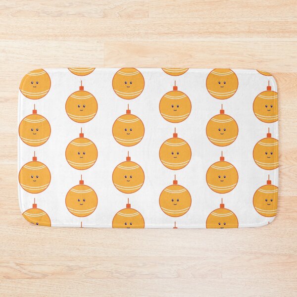 Item preview, Happy Christmas Ornament - Orange Bauble designed and sold by beanibooi.