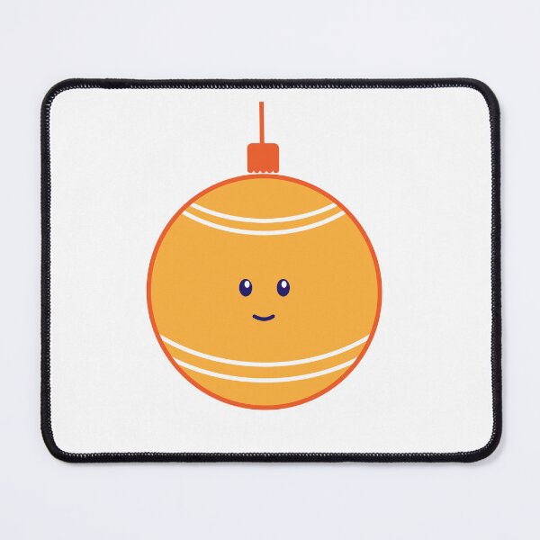 Item preview, Happy Christmas Ornament - Orange Bauble designed and sold by beanibooi.