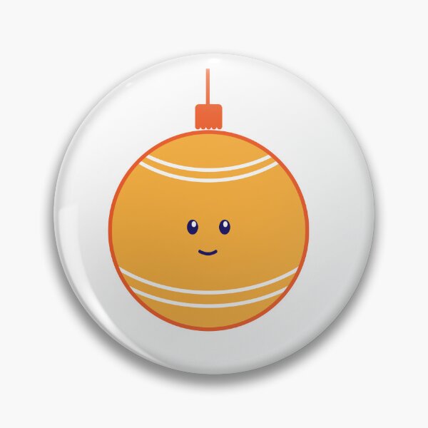 Item preview, Happy Christmas Ornament - Orange Bauble designed and sold by beanibooi.