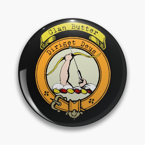 Item preview, Butter Clan Surname crest designed and sold by BagTown Clans.