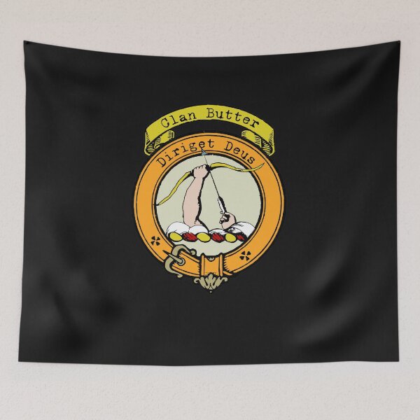 Item preview, Butter Clan Surname crest designed and sold by BagTown Clans.