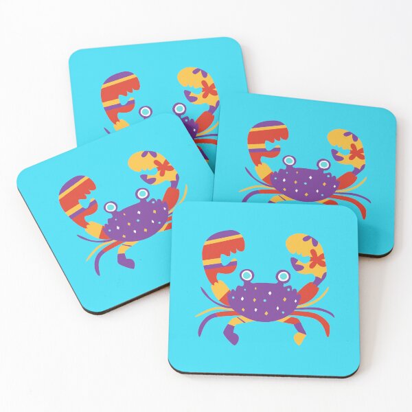 Item preview, Colorful Funny Crab Patchwork Design designed and sold by designforum1968.