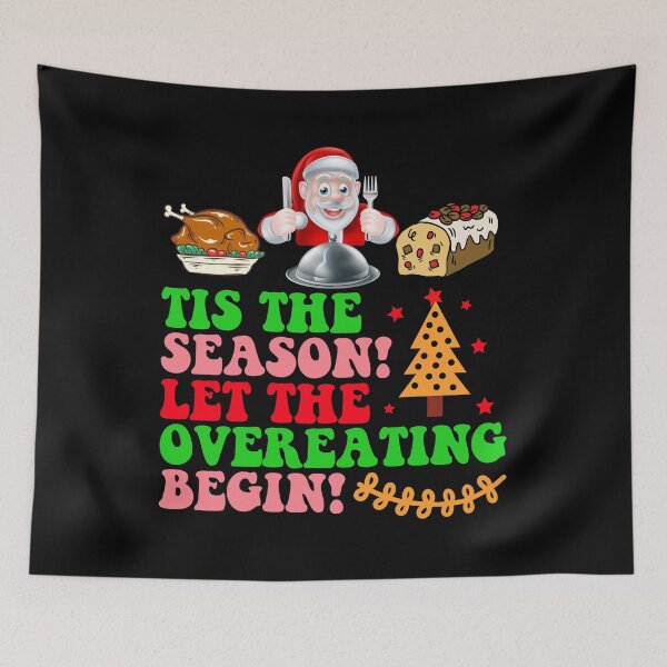 Item preview, Most likely to overeat Christmas | Merry Christmas Funny Overeating quotes and Sayings | Gifts for Christmas Eating Lovers designed and sold by ThanksVibe.