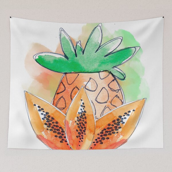 Item preview, Vegan Lotus, Pineapple and Papaya designed and sold by DzineVine.