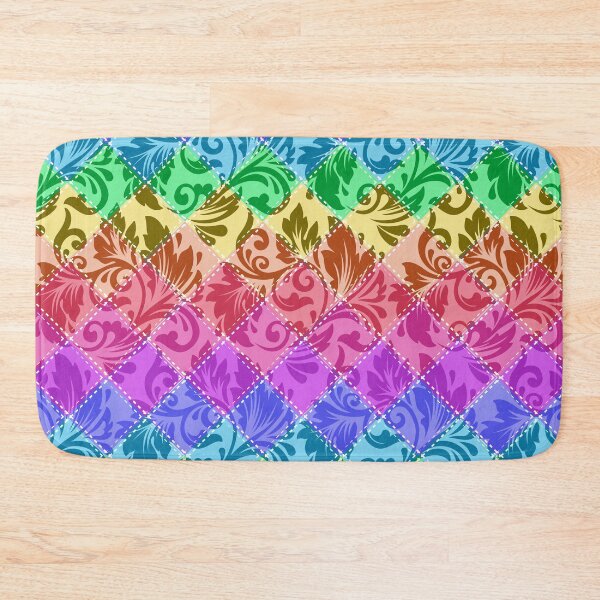 Item preview, Rustic Rainbow Patchwork designed and sold by CatCoconut-Art.