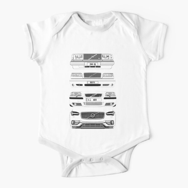 Volvo Fab Four Chassis Short Sleeve Baby One-Piece