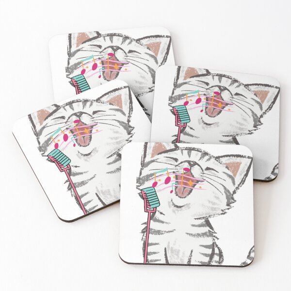 Item preview, Cat playing a guitar and singing,  music designed and sold by RiseAbove22.