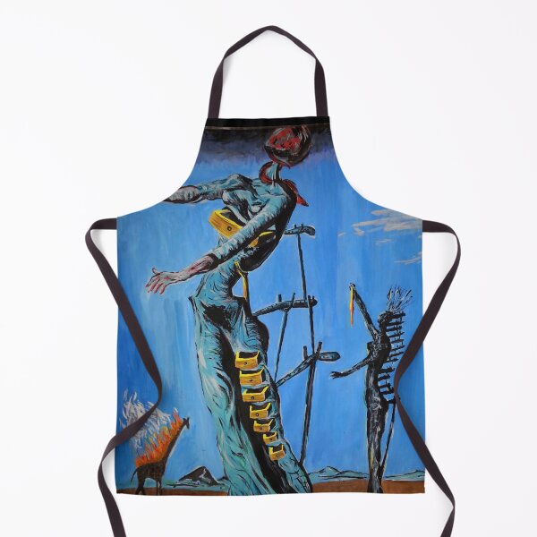 Item preview, Salvador Dali The Burning Giraffe Painting designed and sold by Teetans.