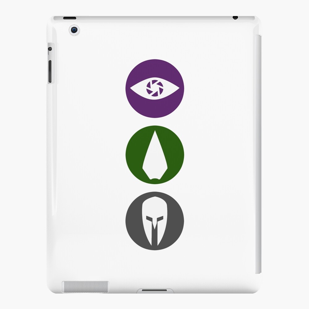 Original Team Arrow Colorful Symbols Hero Logos Ipad Case And Skin