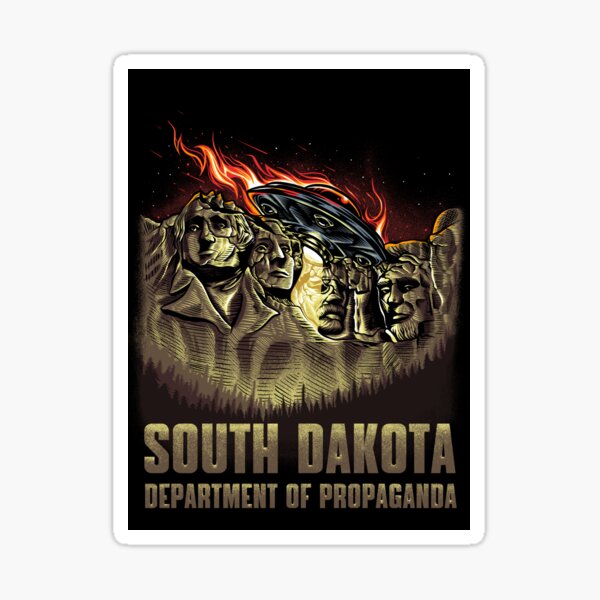 Mt Rushmore Incident SDDP  Sticker