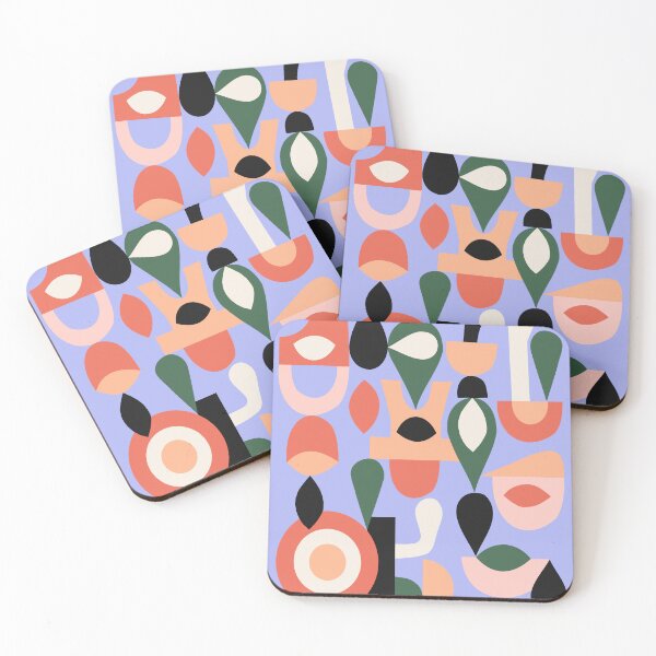 Item preview, PeriGreenPinkCoral Blast - Abstract Motif designed and sold by Huge Potato.