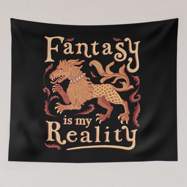Item preview, Fantasy is my reality - orange designed and sold by FLOWERLANE.