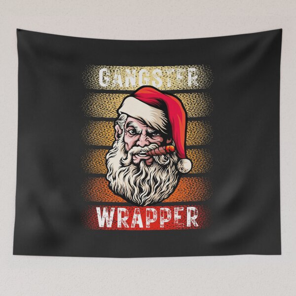 Item preview, Cool Funny Vintage Retro Santa - Ganster Wrapper designed and sold by laiwole.