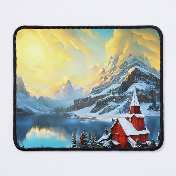 Item preview, Old Wooden Church in a Winter Landscape designed and sold by lostcauseblue.