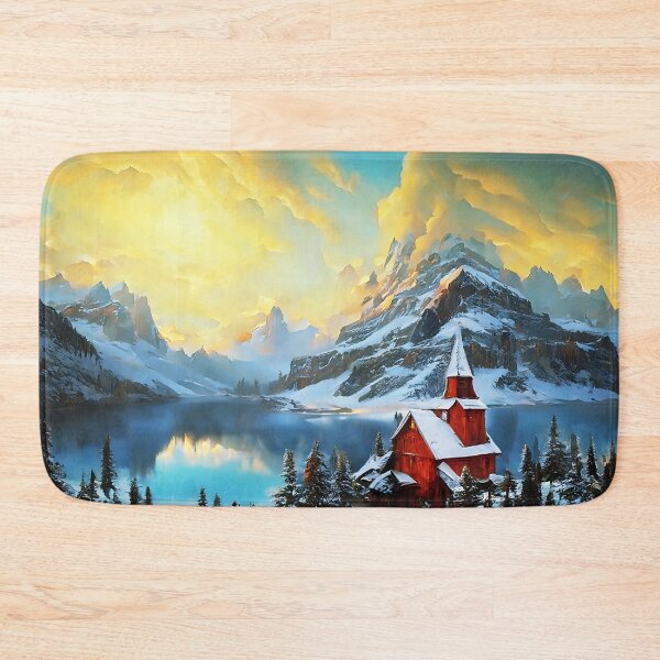 Item preview, Old Wooden Church in a Winter Landscape designed and sold by lostcauseblue.