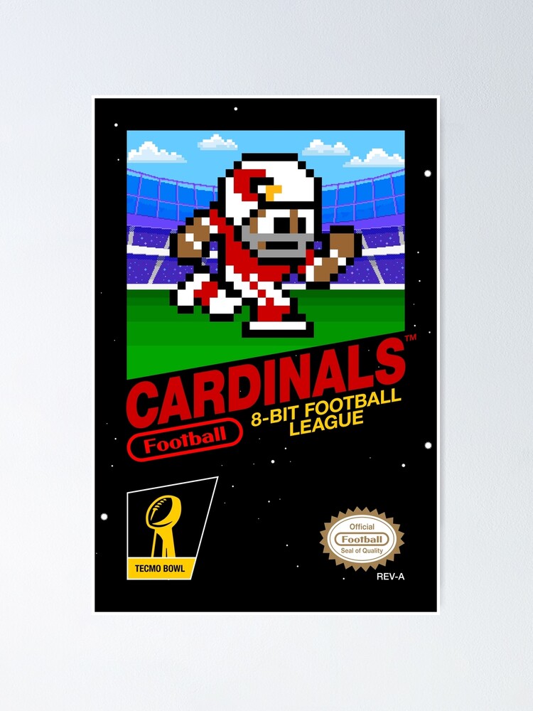 Arizona Cardinals Retro tecmo bowl jersey shirt