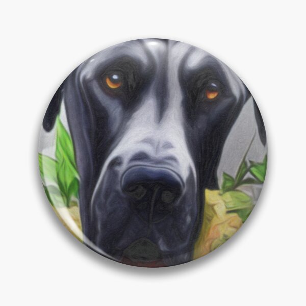Item preview, Beautiful Pastel Great Dane With collar Of Yellow & White Flowers designed and sold by NikkiBear67.