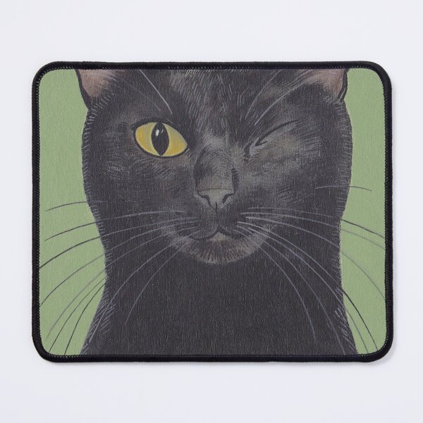 Item preview, Andy Turner Original Winking Black Cat Portrait designed and sold by Andy Turner.