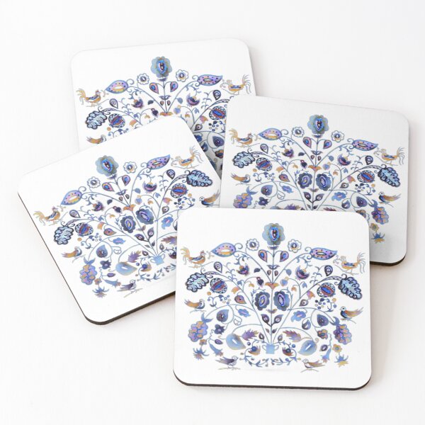Item preview, Blue flowers ukrainian decor  designed and sold by Gogodzy.
