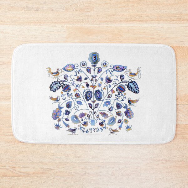 Item preview, Blue flowers ukrainian decor  designed and sold by Gogodzy.