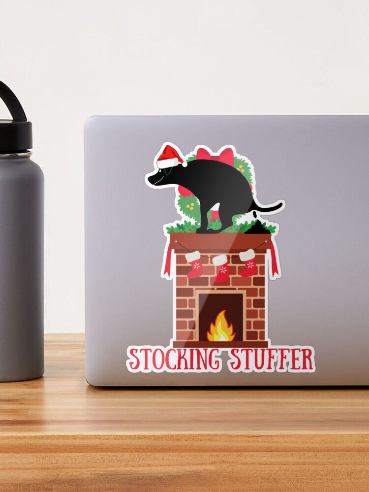 Funny Christmas Pooping Dog Stocking Stuffers Poster for Sale by