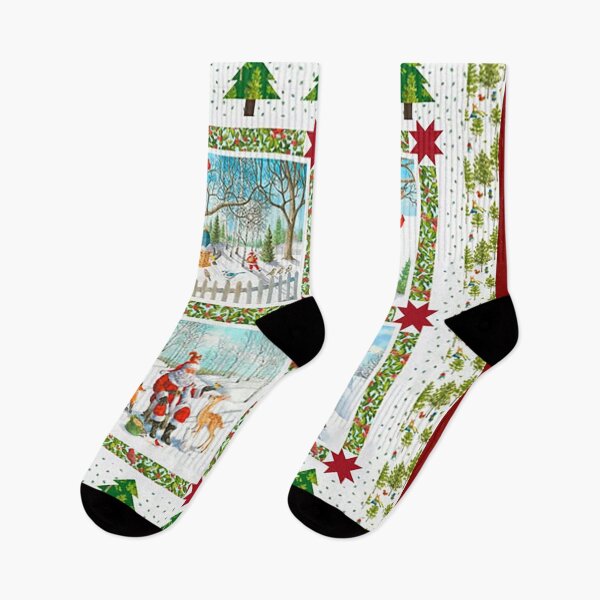 Item preview, Christmas Quilt, Santa Quilt, Quilt. Christmas blanket, Outdoor Christmas,  Rural Christmas designed and sold by Nostrathomas66.